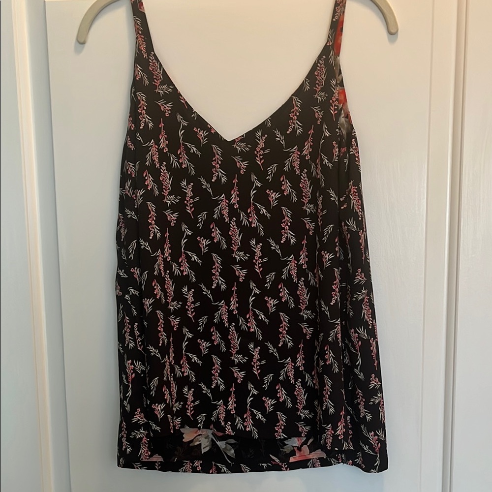 WHBM Floral Reversible Camisole- Sz Med-Like New!